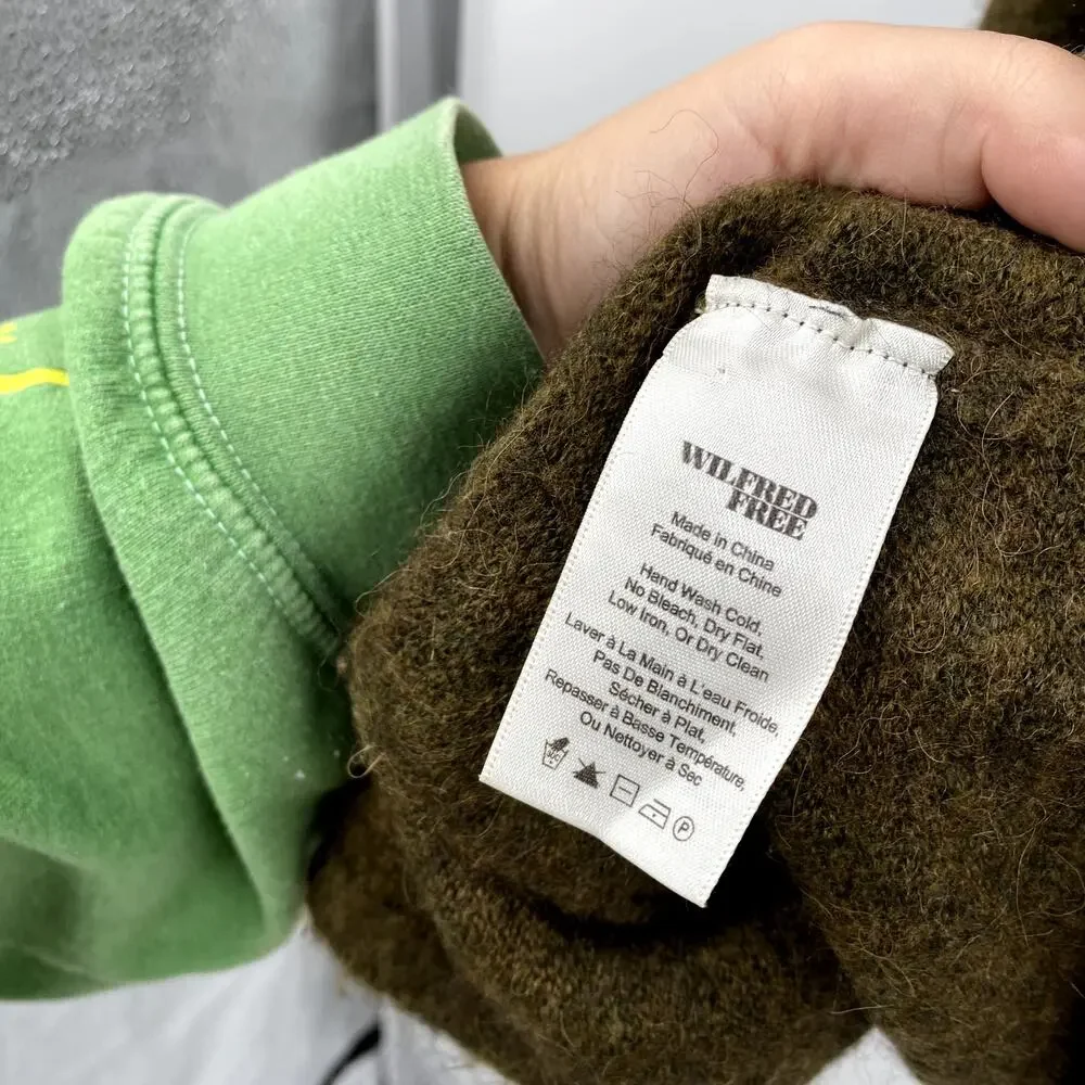 Wilfred Free Green Cardigan Sweater